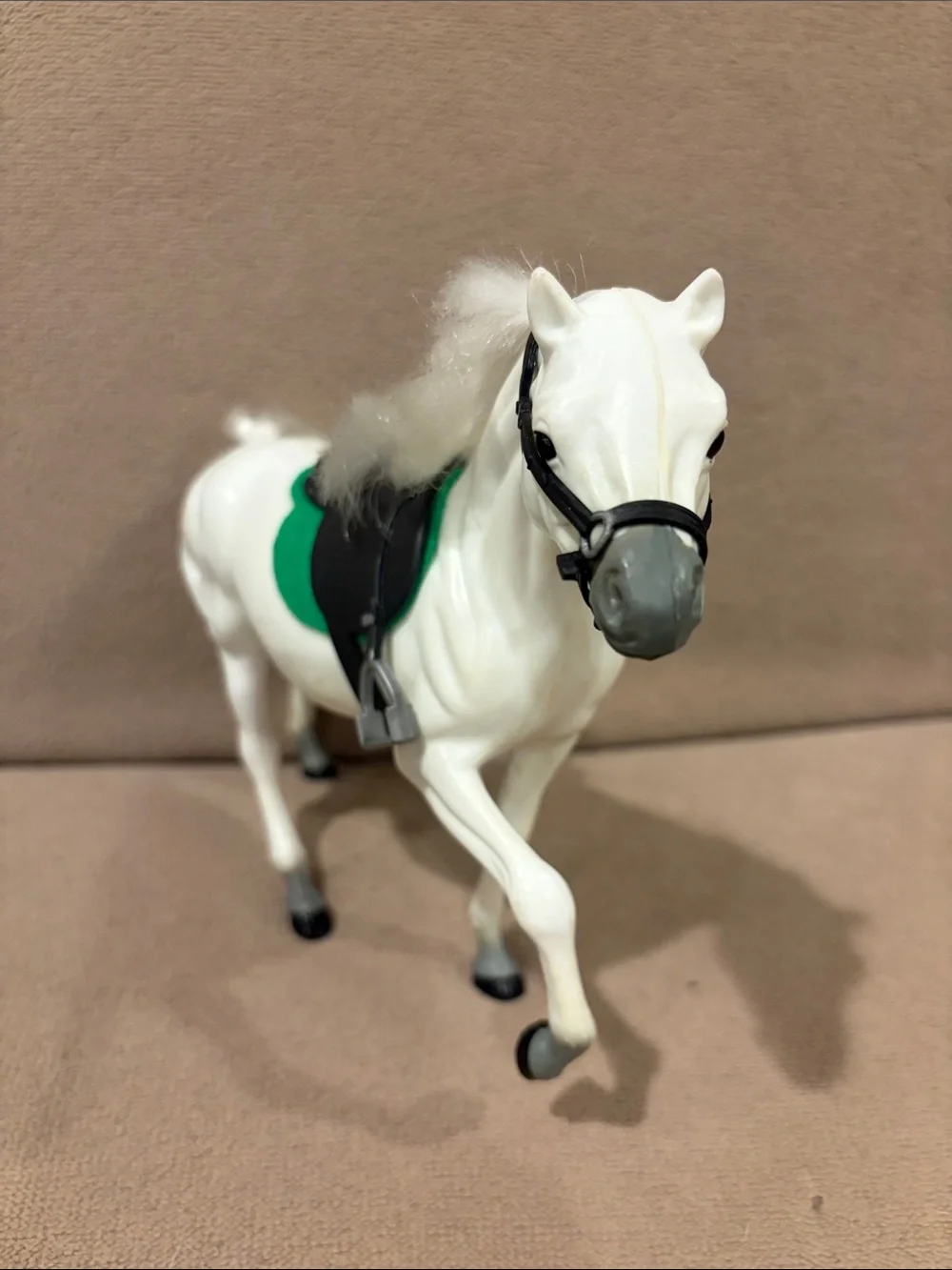 Vintage Champions toy horse white stallion produced  1980’s good used condition